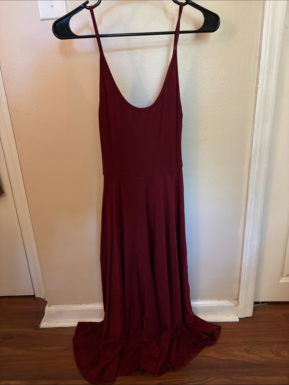 Reformation Wine Red Spaghetti Strap Maxi Dress